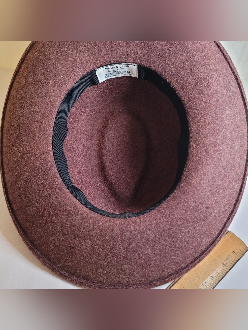 Anna & Ava Wool Wide Brim Fedora Hat - Picture 7 of 10